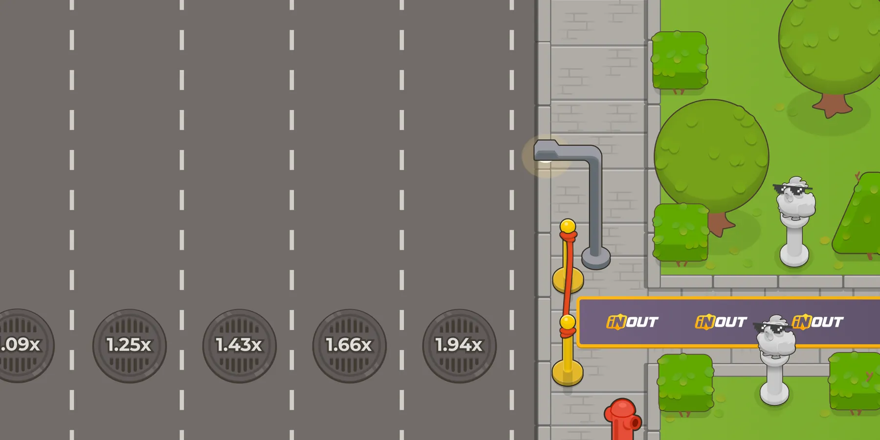 Chicken Road 2 â officiell grafik frĂ„n InOut Games