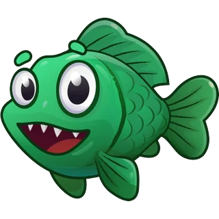 Grön fisk â Fish Boom