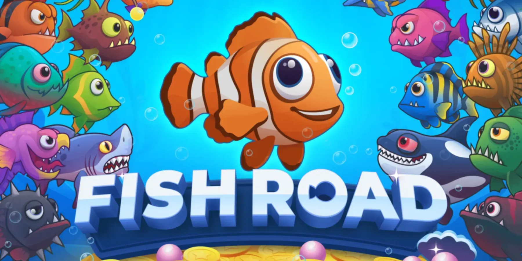 Fish Road â officiell grafik frĂ„n InOut Games