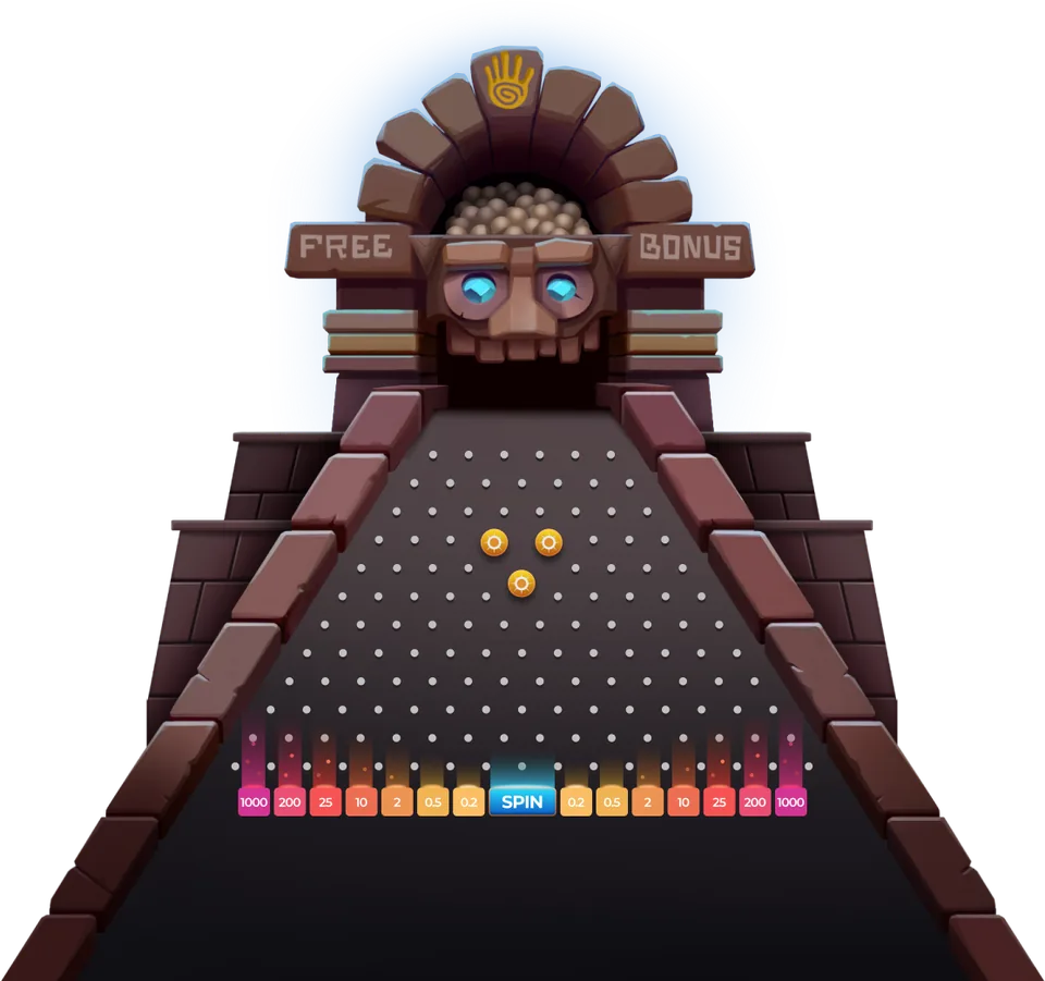 Spelplanen â Plinko AZTEC