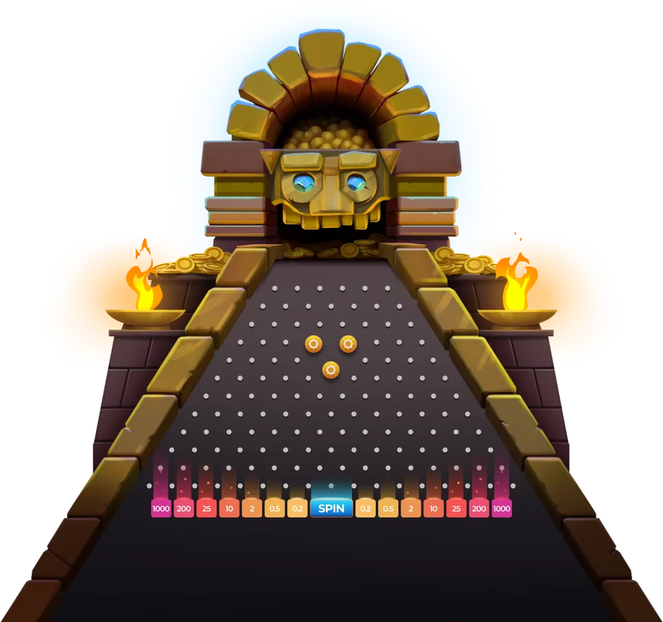 Bonusrundans spelplan â Plinko AZTEC