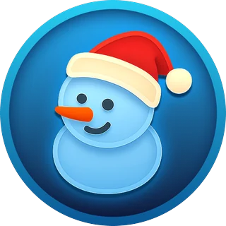 Snögubbe (blĂ„ ring) â Twist X-mas